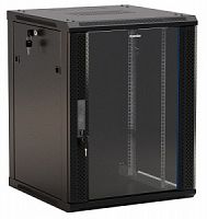 Шкаф 12U (650x600х450мм) Hyperline TWB-1245-GP-RAL9004