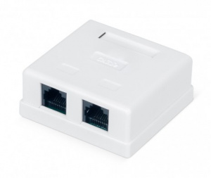 Розетка WR-WS-8P8C-C5E-2 белая 505216 WRline Розетка WR-WS-8P8C-C5E-2 белая 505216 WRline