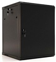 TWB-0645-SR-RAL9004 Шкафнастенный 19-дюймовый (19"), 6U, 367x600х450мм