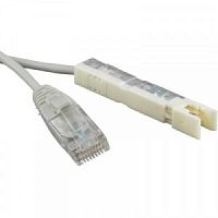 Патч-корд 1м Hyperline PC-110-RJ45-1P-CX-1M-LSZH-GY серый