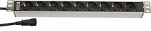 Блок розеток 19" , 9 розеток Hyperline SHT19-9SH-2.5IEC