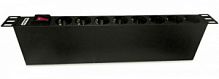 SHT19-8SH-S-IEC Блок розеток 19", 8 шт., 10A C14 шнур C13/C14 3x1.0mm2x3M