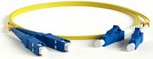 Патч-корд 3 м Hyperline FC-D2-9-LC/UR-SC/UR-H-3M-LSZH-YL (FC-9-LC-SC-UPC-3M