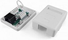 Розетка Hyperline SB1-1-8P8C-C5e-WH