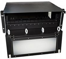 Патч-панель 19” универсальная Hyperline FO-19BX-4U-F2-12xSLT-W120H32-EMP