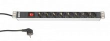 SHT19-8SH-S-2.5EU Блок розеток 19"  8шт, 16A, 2.5м Hyperline